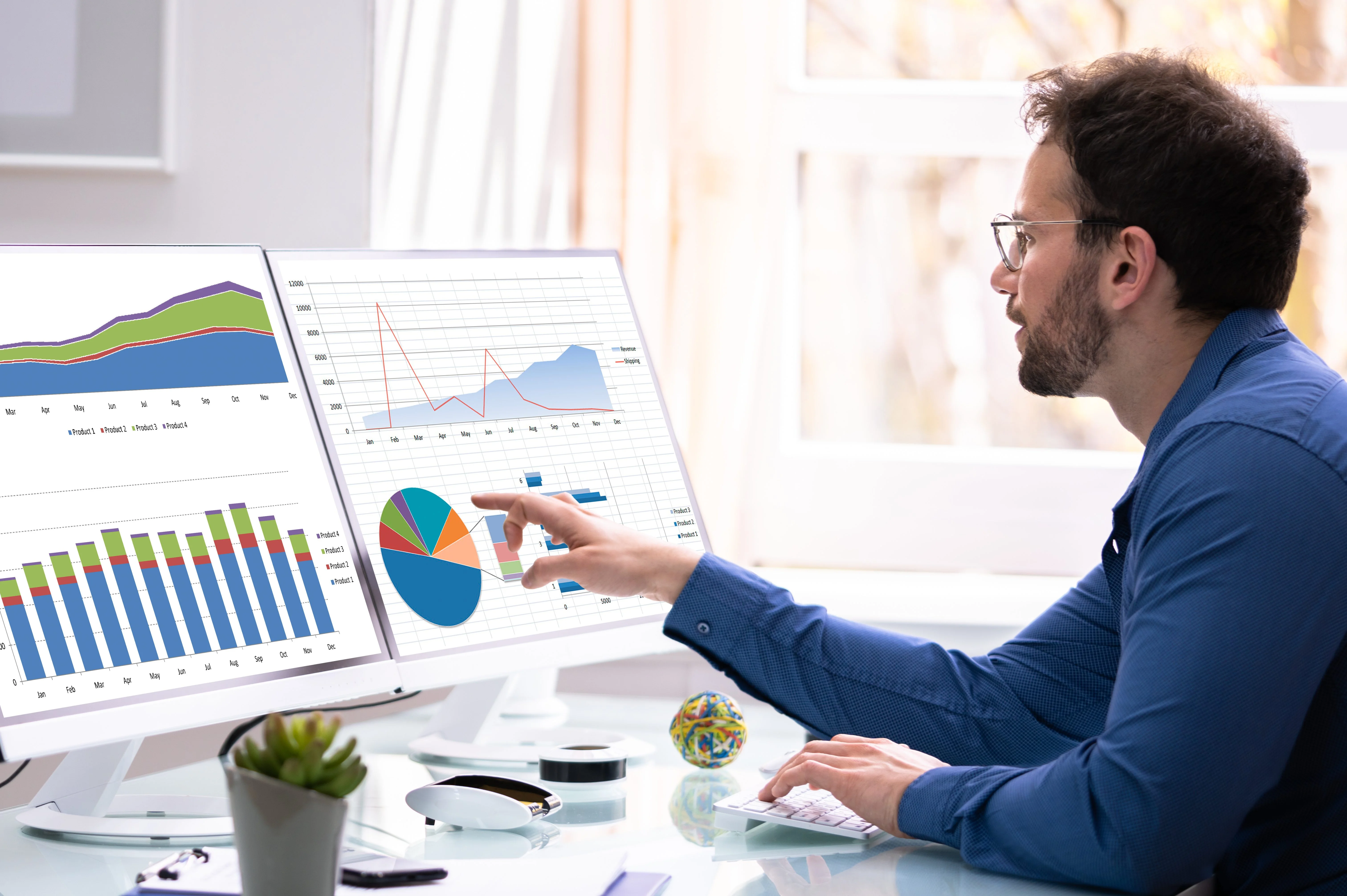 Healthcare market data analysis and hospital targeting dashboard